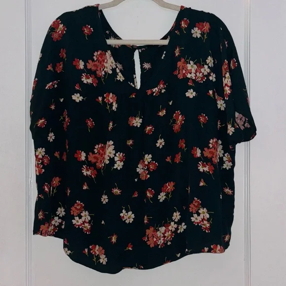 Madewell Rhyme Top in Spruce Blooms - Picture 2 of 8